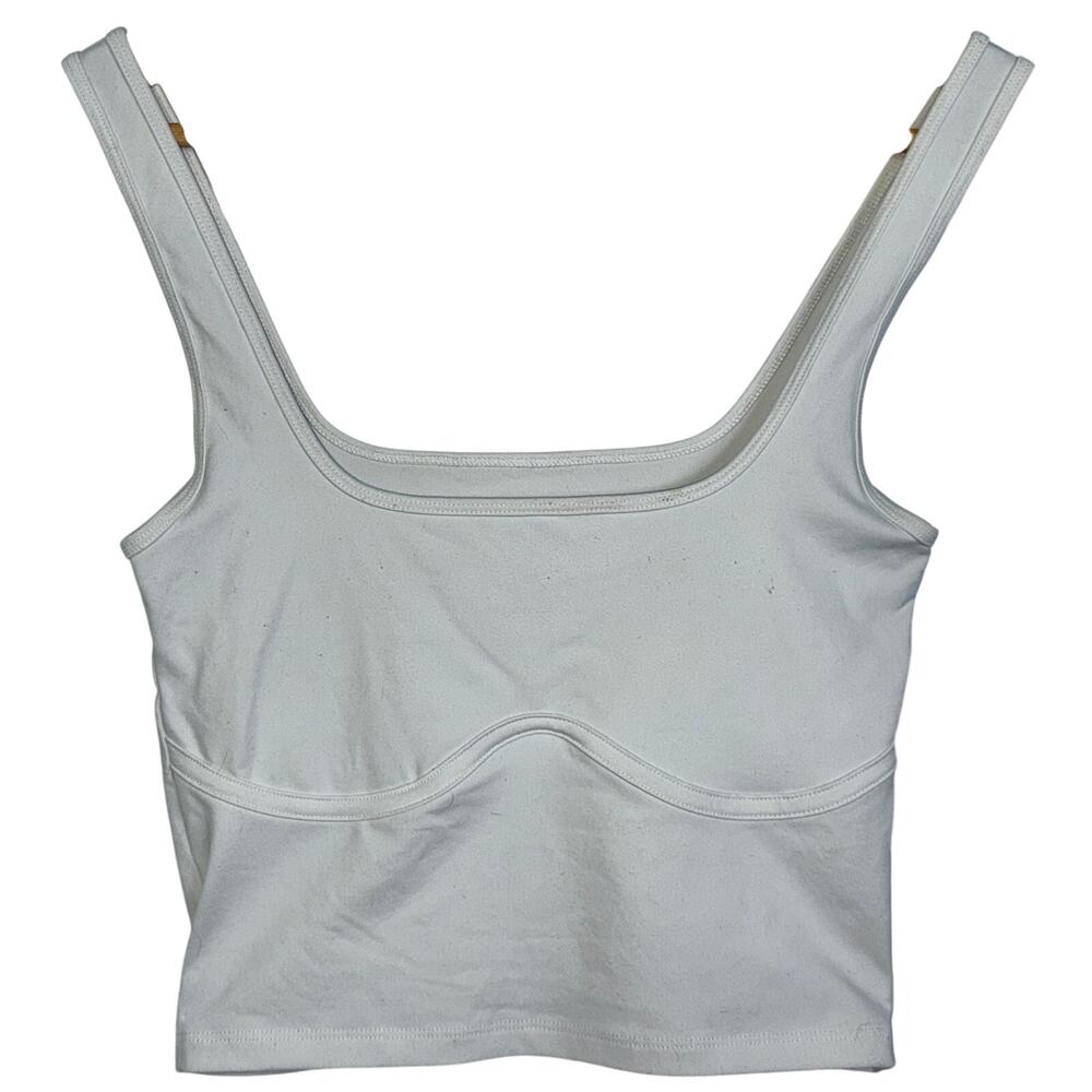Abercrombie & Fitch Soft AF White Corset Bustier Crop Tank Top Womens Size XS
